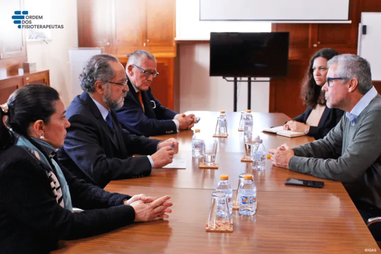 Representantes da Ordem em reunião com o Inspector-Geral da Inspeção Geral das Atividades em Saúde